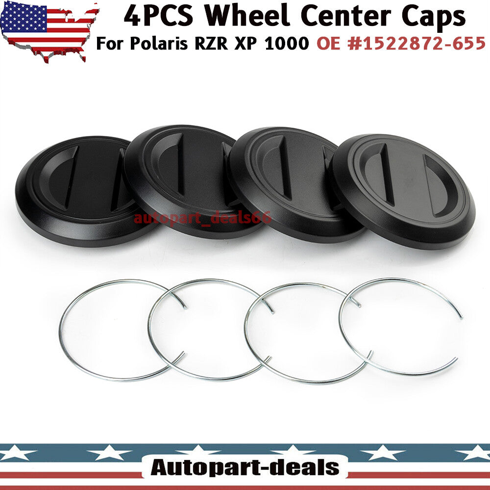 4pcs Wheel Center Caps for 2017+ for Polaris RZR XP 1000 RZR XP1000 XP1K XP4 TURBO Q