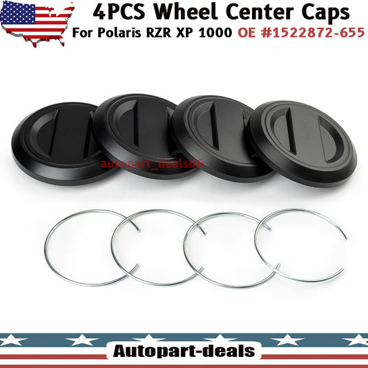 4pcs Wheel Center Caps for 2017+ for Polaris RZR XP 1000 RZR XP1000 XP1K XP4 TURBO Q