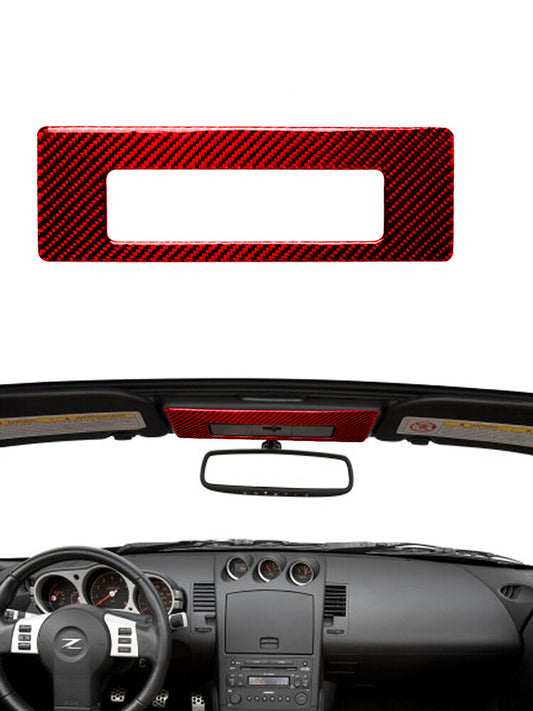 Carbon Fiber Rear Center Cupholder Strip Cover Trim for Hyundai Azera 2006-2011 v