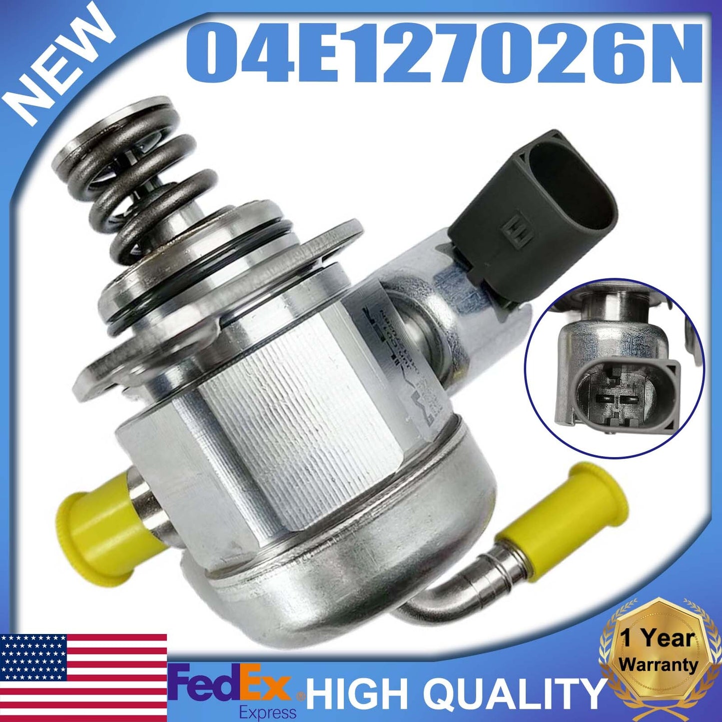 High-pressure fuel pump #04E127026N suitable for Golf , for Jetta , for Tiguan , for Audi A3, A4, Q3 1.4T.