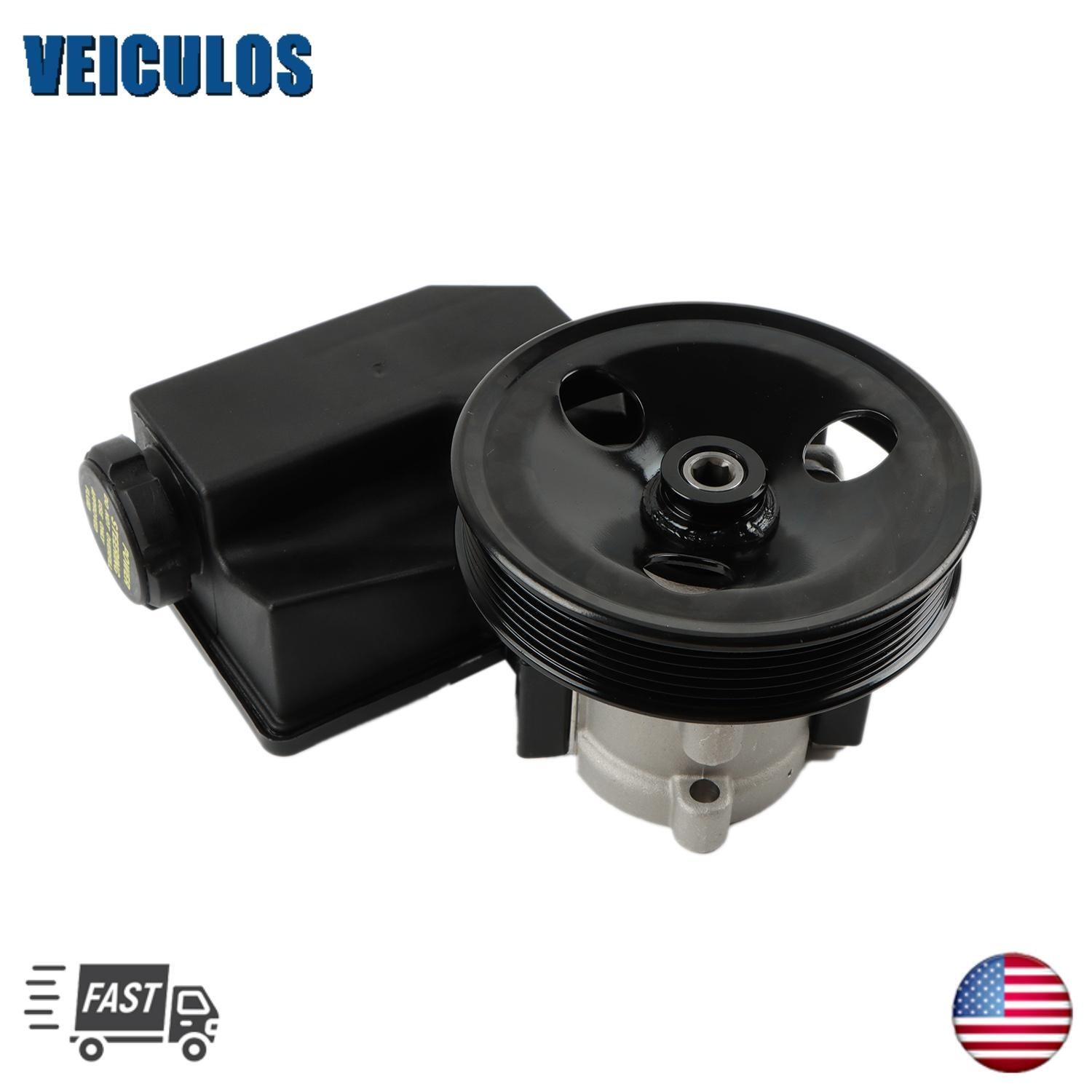 Power Steering Pump w/PullyReservoir for Jeep Grand Cherokee 4.7L for Ram 1500 8.3L