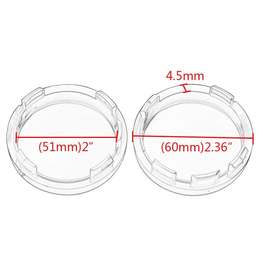 Turn Signal Light Amber Lens Cover for Harley Sportster Dyna Softail ABS Plastic Q