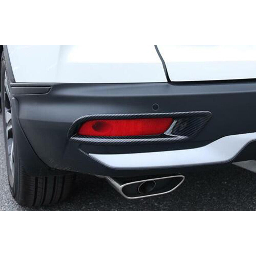 for Honda CR-V 2020-2022 Carbon Fiber Rear bumper Fog Light Frame cover Trim 2x
