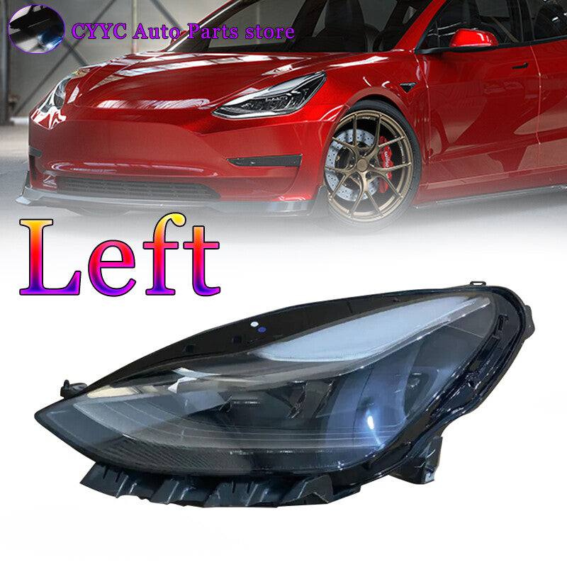 Left Front Bumper Headlamps Headlight for Tesla Model 3 / Y 2021-23
