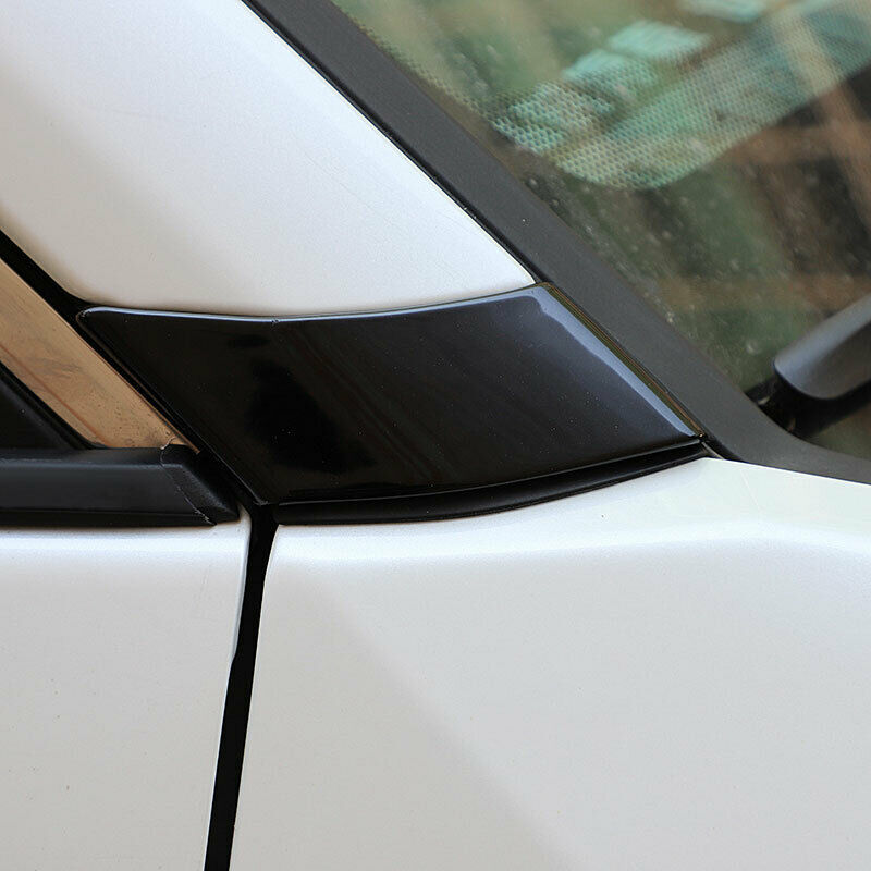 Glossy Black A-Pillar Front Triangle Molding Cover Trim for Toyota RAV4 2019-22