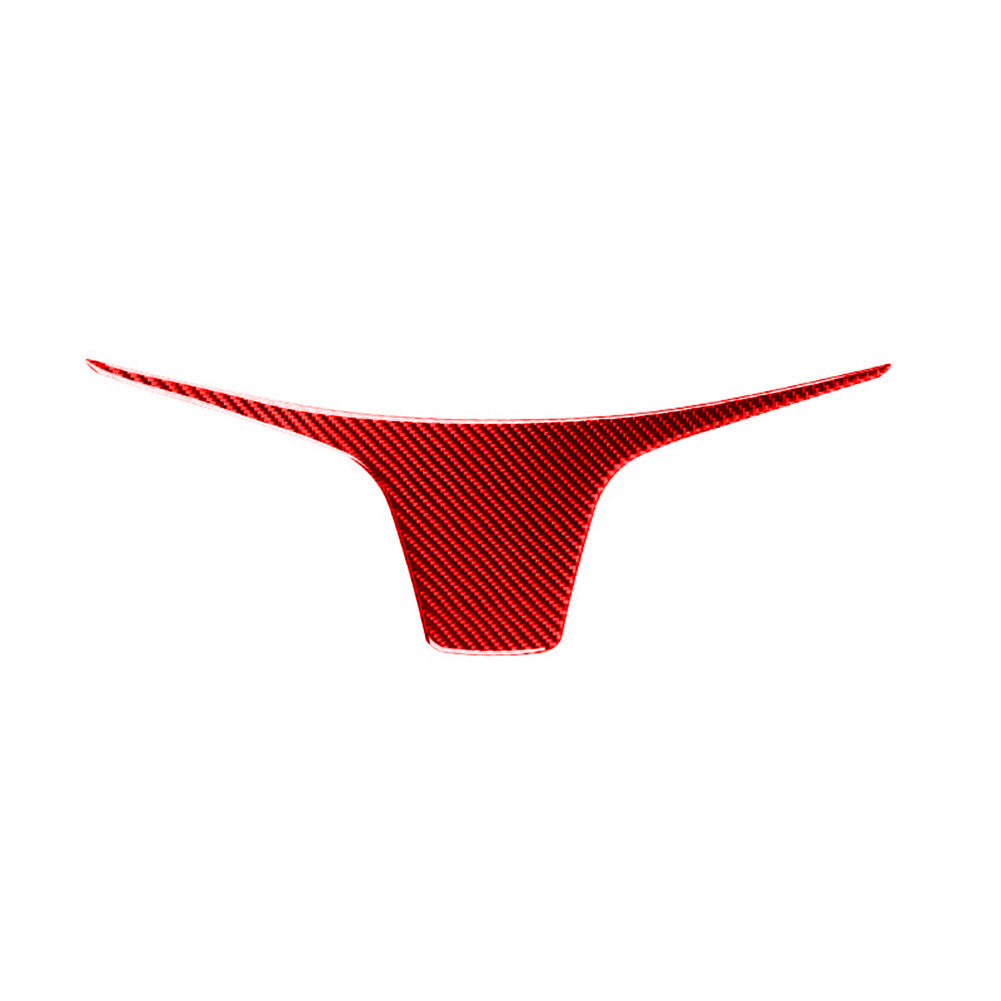 Red 3Pc Central Control System Trim Cover Carbon Fiber For 350Z 2006-2009 v