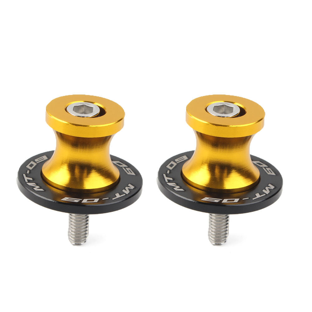 Motorcycle 6MM Swingarm Spools Sliders for YAMAHA MT-09 FZ09 2013-2022 Gold