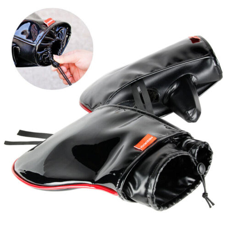 Handcuffs, winter motorcycle handlebar protection, warmth, all-terrain vehicle handlebar gloves - n