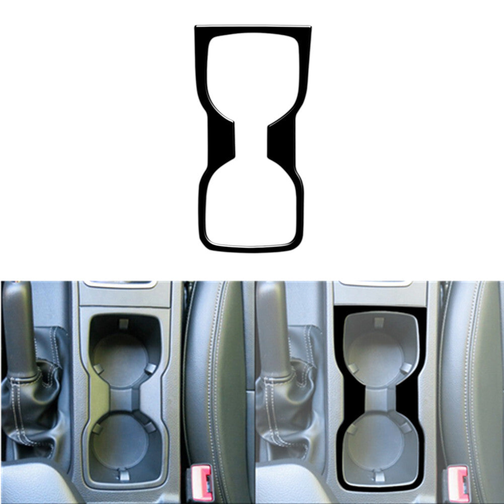 Glossy Black Center Cup Holder Frame Cover Trim for Ford Ranger 2019-2022