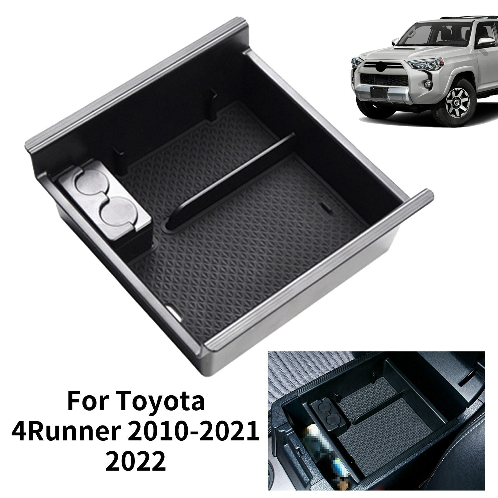 Suitable for Toyota 4Runner 2010 - 2021 2022 Center Console Storage Armrest Tray Box AT