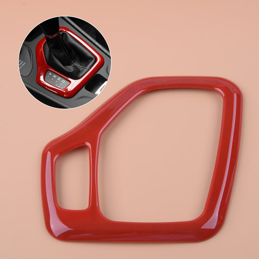 fit for Jeep Cherokee Interior Red Trim Gear Frame Cover 2016 2017 2018 zy