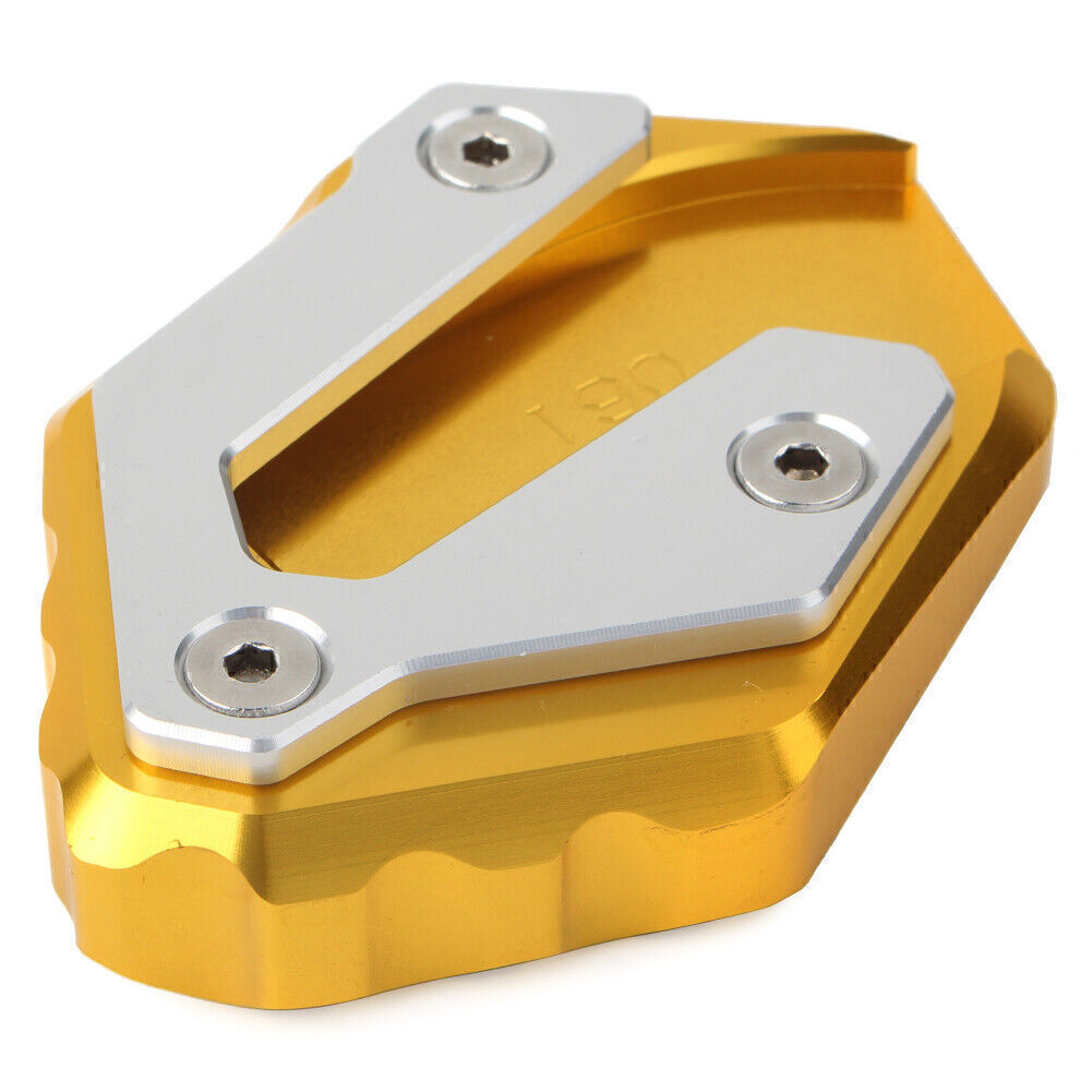 Gold Kickstand Side Stand Plate Extension Pad for YAMAHA MT-07 14-18 XSR700 2016 Q