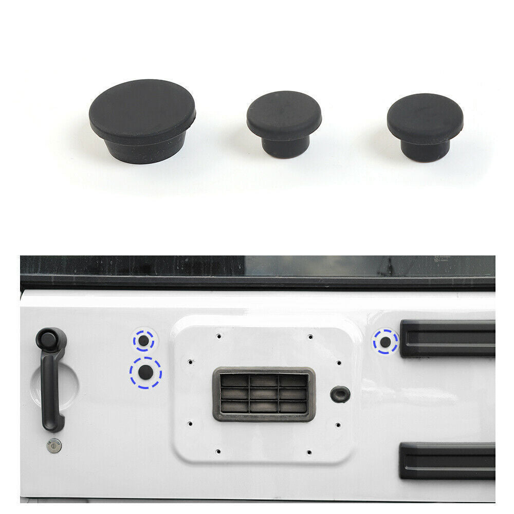 Suitable for Jeep for Wrangler JK 2007-17 tailgate plug kit, spare tire bracket, and rubber removal.