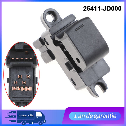 Bouton Interrupteur Leve Vitre pour QASHQAI 25411BR00A 25411-JD000 n