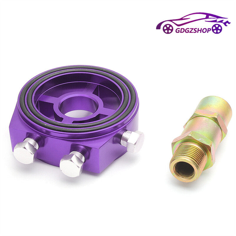 Universal Car Oil Filter Cooler Sandwich Plate Adapter 1/8 NPT M20x1.5 3/4-16UNF Q