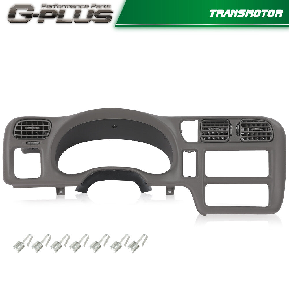 Dash Trim Bezel Protector Fits 1998-04 for Chevrolet Suit Jacket Jimmy Sonoma S10 Grey Q