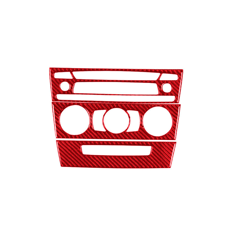 Red Carbon Fiber Premium Radio With CD Player Trim for Hyundai Azera 2006-2011 v