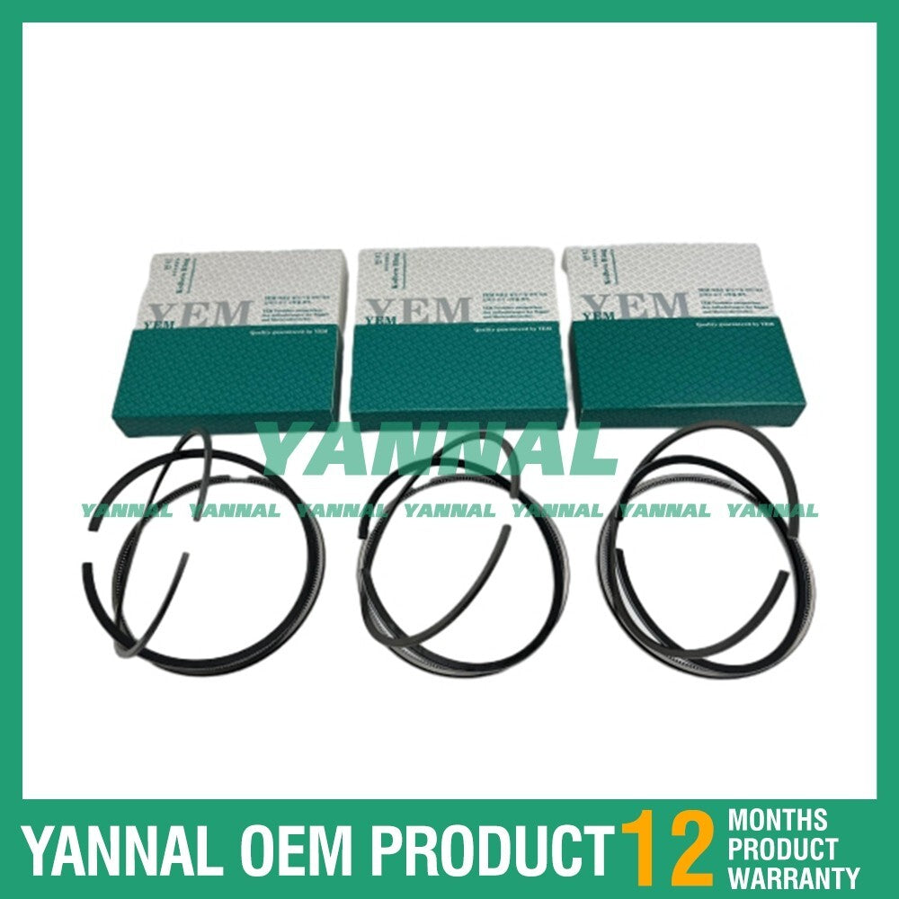 3 new D1503 Piston Ring Kit STD for Kubota for ES 300 SR Excavators