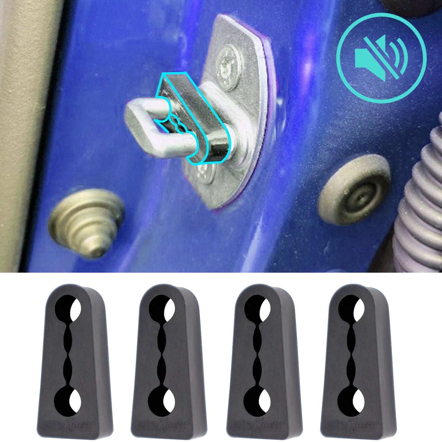 Sound Damper Door Lock Buffer for Renault Duster 2 Captur Kaptur Arkana Fluence