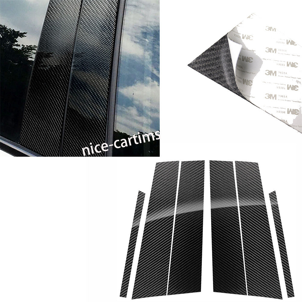 Carbon Fiber Window Pillar Posts Panel Cover for Mercedes-Benz GLC Class 2015-19