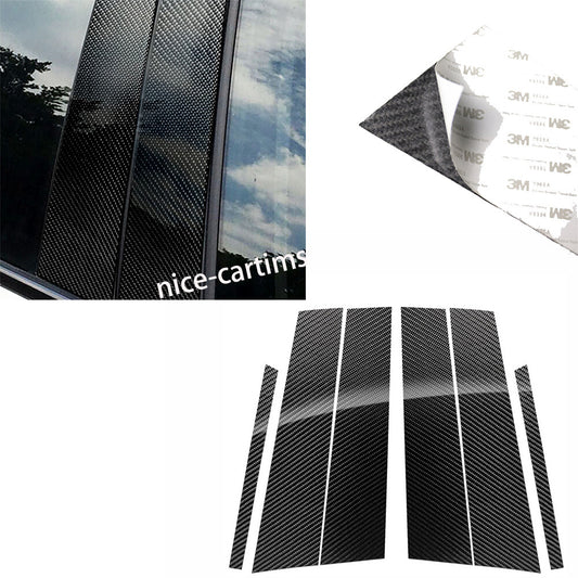 Carbon Fiber Window Pillar Posts Panel Cover for Mercedes-Benz GLC Class 2015-19
