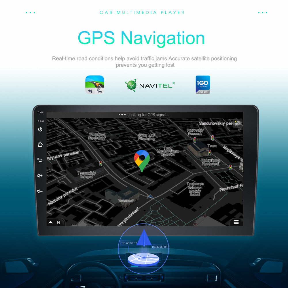CarPlay compatible with for Dodge Charger SE/SXT 2011-14 car stereo radio, Android 13, RDS, GPS, 32GB.