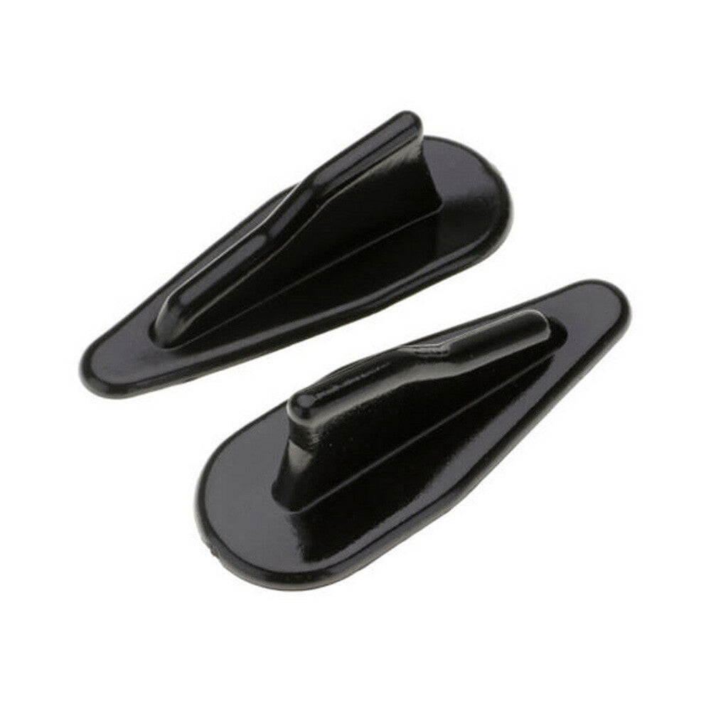 10x Universal Black EVO-Style Roof Shark Fins Spoiler Wing Kit Vortex Generator Q