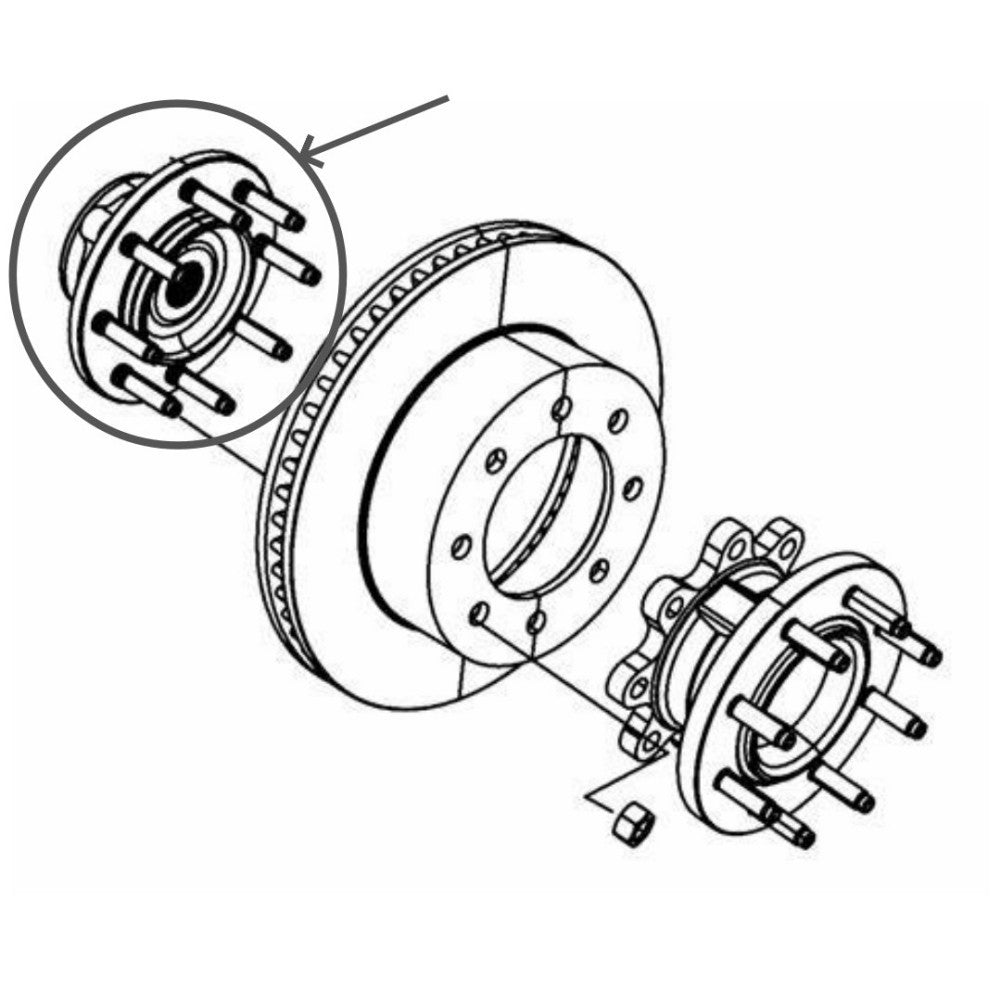 Front Wheel Bearing Hub Assembly for Ram 3500 2013-2018 Q