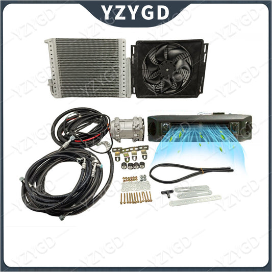 12V Cooling Only Universal Air Conditioner For Van Truck AC Kit Air Conditioning Q