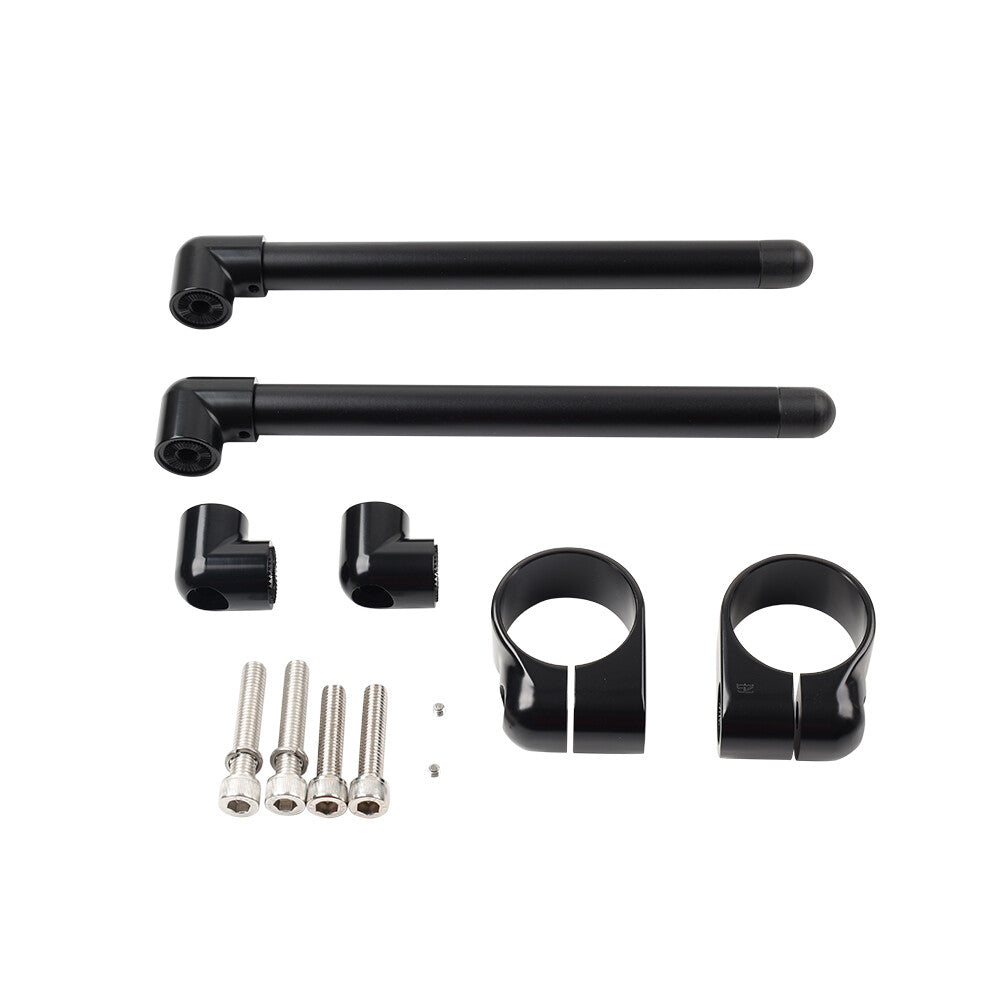 Cafe Racer Bars 7/8 Motorcycle Universal Clip-On Handlebar Fork Tube 52MM