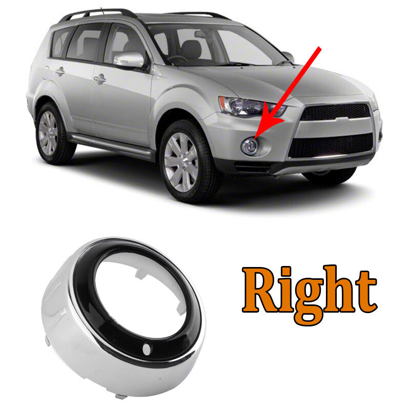 for Mitsubishi Outlander 2010-2012 ABS Chrome Front Right Bumper Fog Lamp Cover
