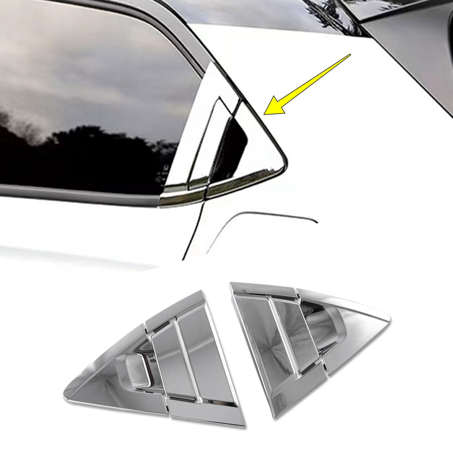 For 2022-2023 for Outlander Chrome Car Rain Eyebrow Rearview Mirror Frame v