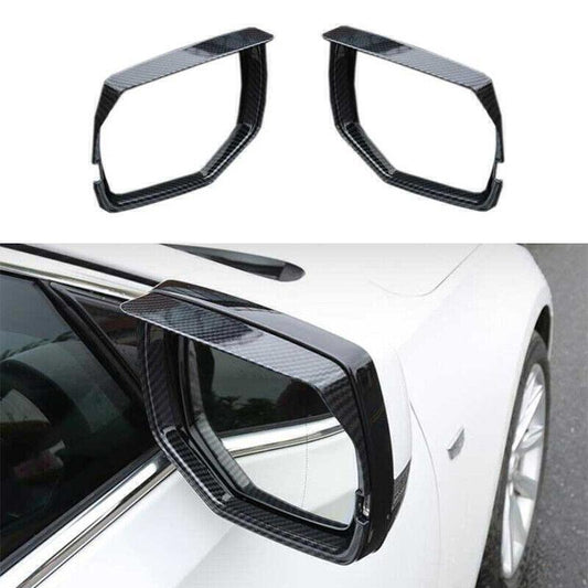 Exterior Rear View Mirror Frame Trim 2X Carbon Fiber for Cadillac CT5 2020-2024