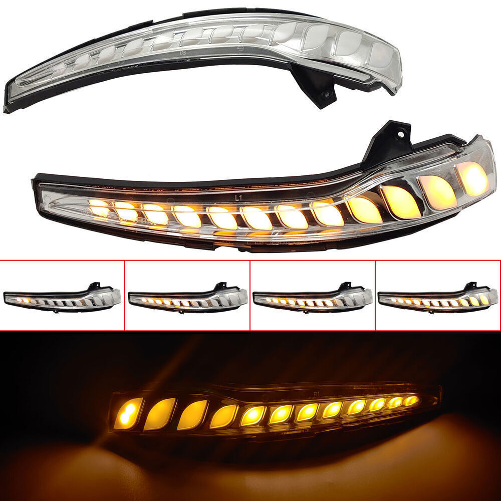 Side Mirrors Turn Signals LED Sequential Lights 2017-2020 for Benz C Class W205