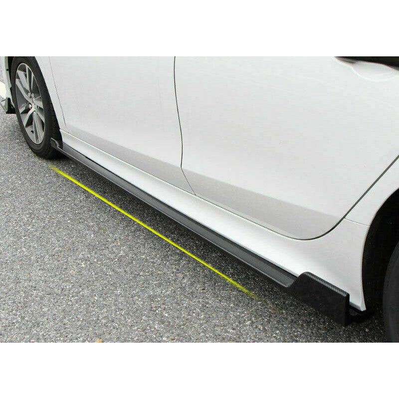 for Honda for Civic 2022-2023Carbon Fiber Side Skirts Extension Spoiler Lip Splitter