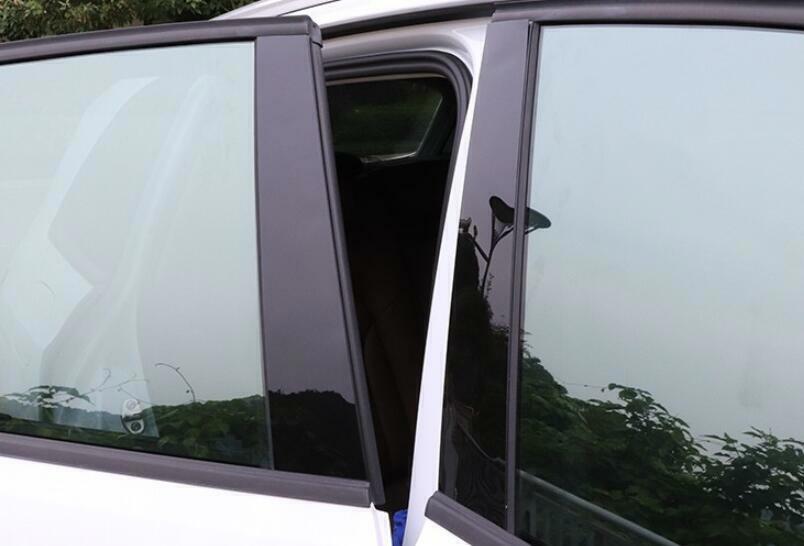 for Audi Q5 2013-2017 Gloss Black Exterior Window B-Pillar Post Decoration 6Pcs