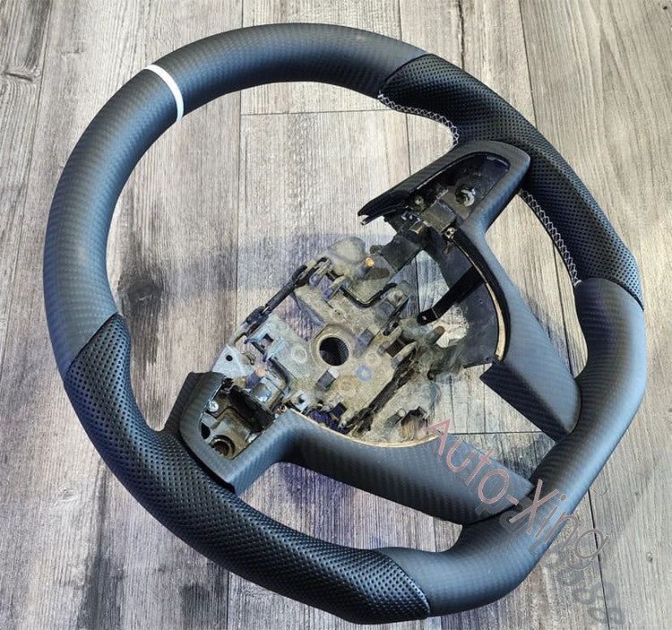 for Pontiac G8 GXP for Holden sv6 Matte Carbon Fiber Flat Steering Wheel+Trim 2008+
