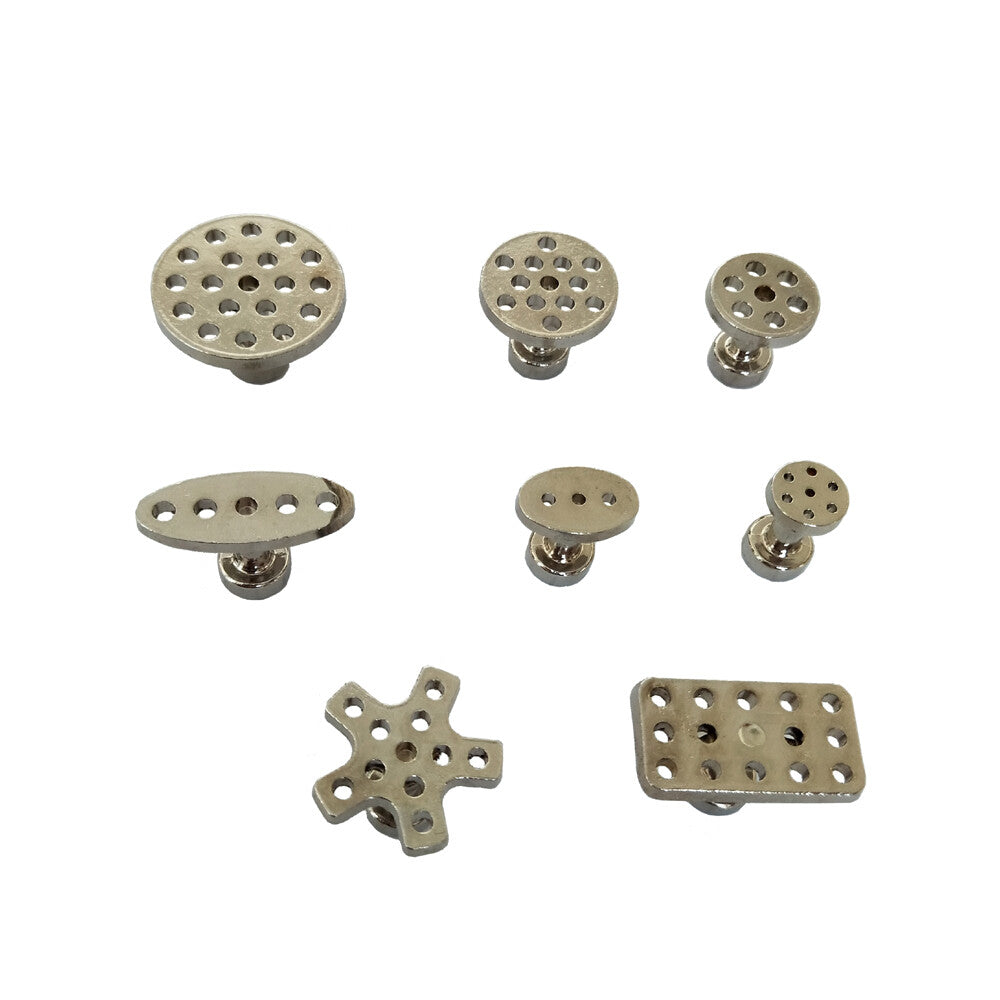 8pcs PDR Tool Glue Pulling Tabs Paintless Dent Repair Alloy Glue Puller Tabs v