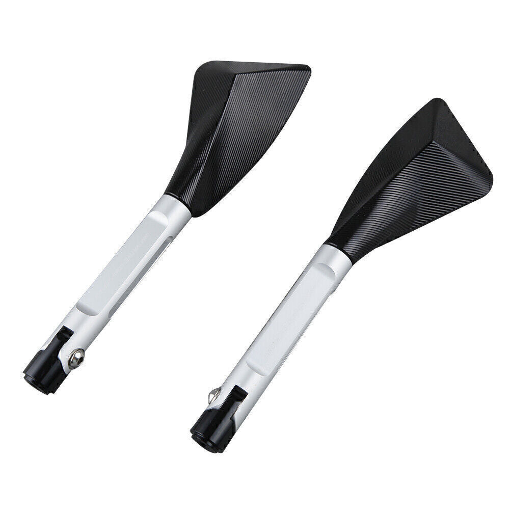 Motorcycle Rear View Mirrors Fit for YAMAHA YZF R1 2002-2008 YZF R6 03-07 Silver