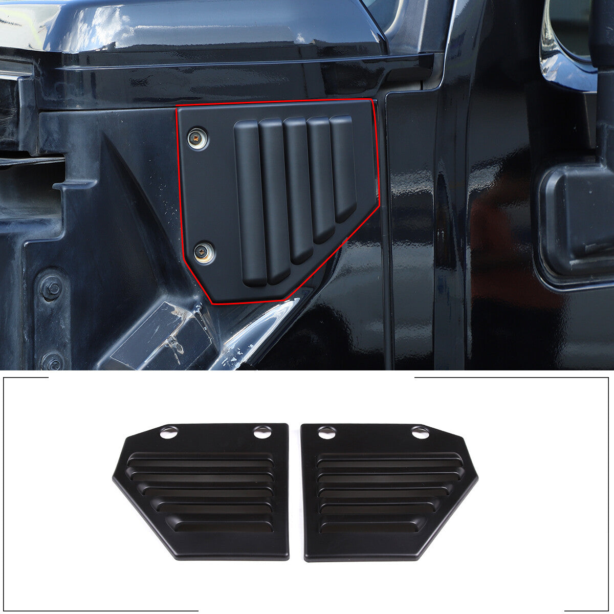Red carbon interior door armrest panel sticker decoration suitable for Corvette C8 2020-2023- v