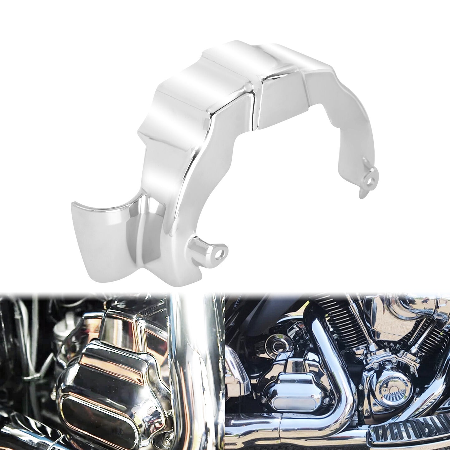 Chrome Transmission Shroud Cover Fit for Harley Electra Road Tri Glide 2017-2023