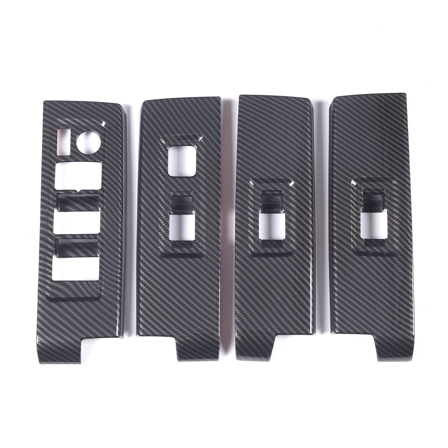 2-Pack Red Carbon Fiber Headlight Brow Strips for Corvette C7 2014-2019