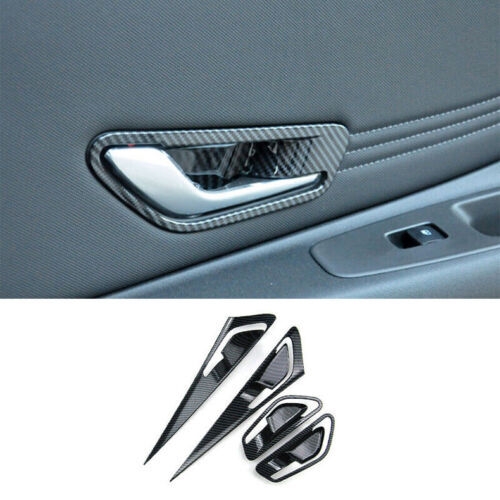 For F150 2021-2023 Carbon Fiber Inner Steering Wheel Frame Cover Trim v