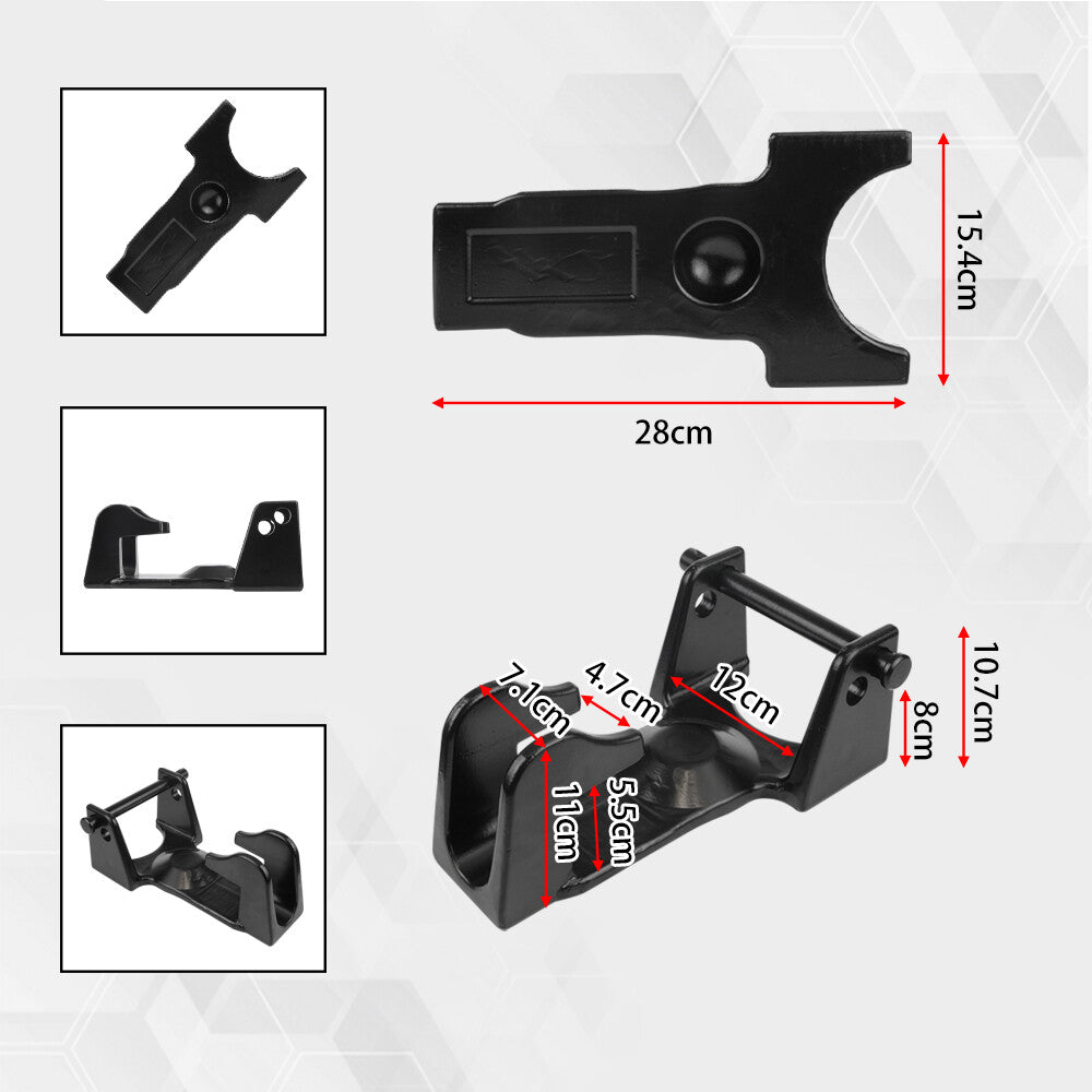 TL-50 Gooseneck Hitch Lock W/Key Padlock for RVs Livestock Hauler Trailer Black Q