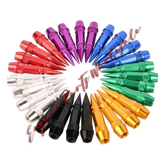 7 Color Metal Long Spiked Valve Stem Caps Trims For Car/Bike/Truck Dust Cover Q