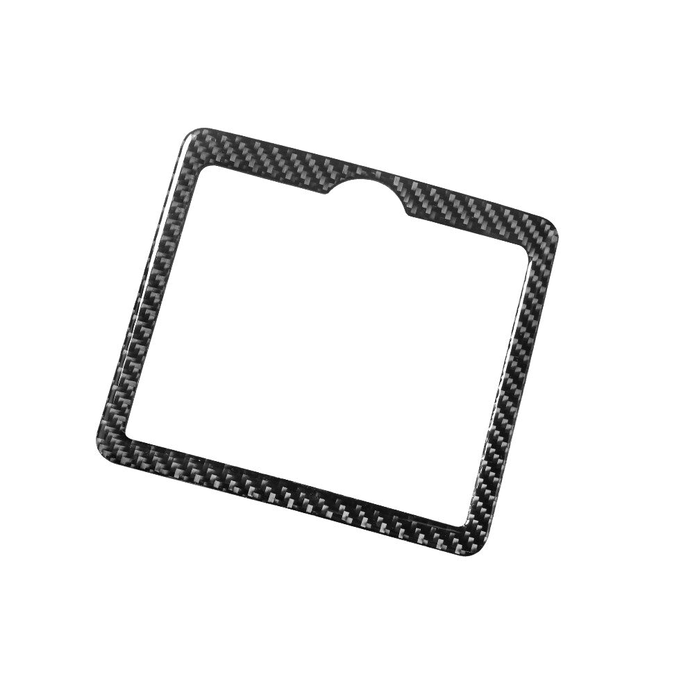 Carbon Fiber Interior Rear Drain Cup Frame Cover Trim for Infiniti G37 2010-2013