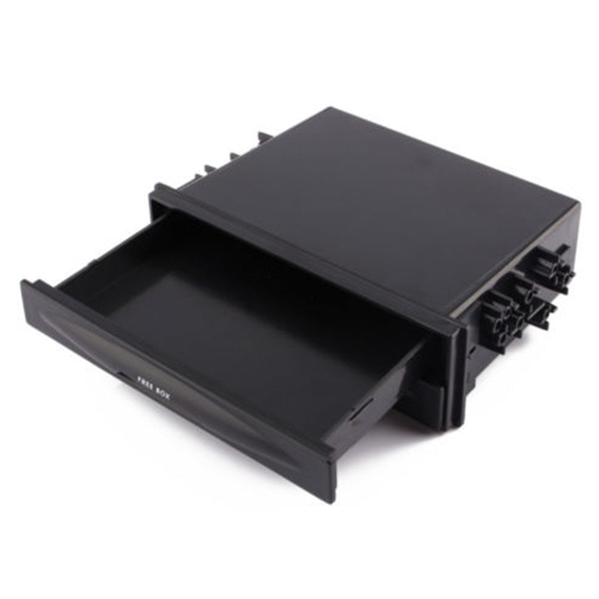 Pocket Car Double Din Dash Radio Drink Cup Holder Debris Storage Box Case