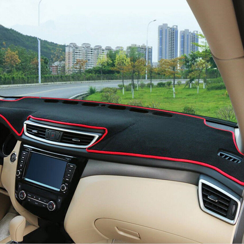 Fit for Nissan Rogue 14-20 Dashboard Dash Mat DashMat Sun Cover Pad RedBlack 1P