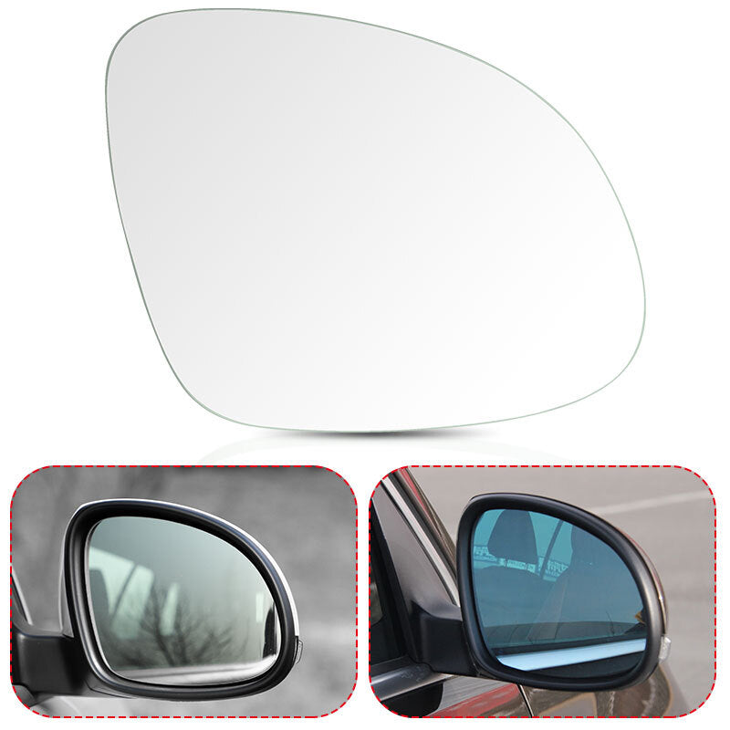 Mirror Glass Heated w/Backing Plate Right Passenger Side fit 2009-2017 for VW for Tiguan