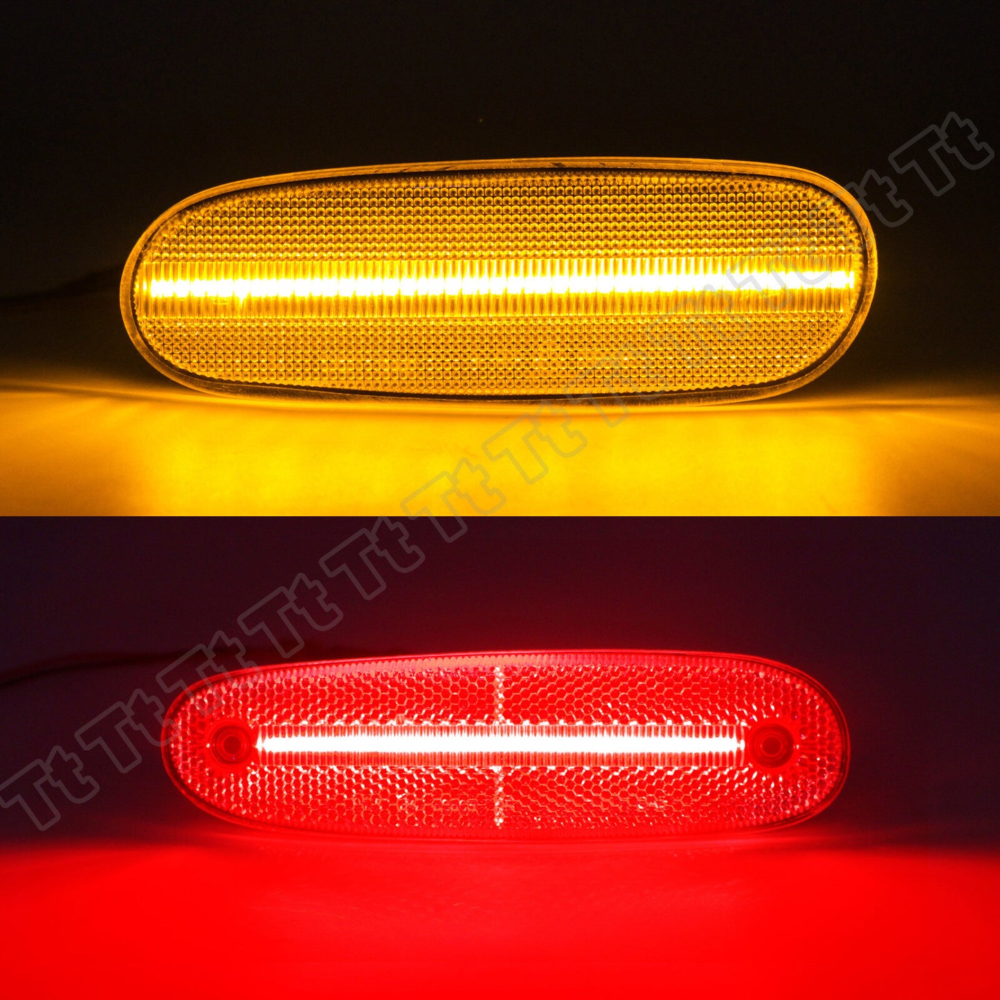 Suitable for 93 - 98 for Supra Mk4 LED front and rear bumper side marker lights clear lens - v